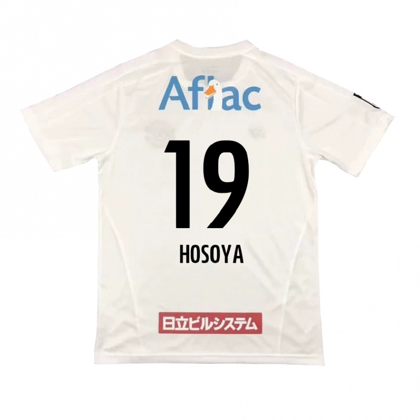 Férfi Labdarúgás Mao Hosoya #19 Fehér Fekete Idegenbeli Jersey 2024/25 Mez Póló Ing