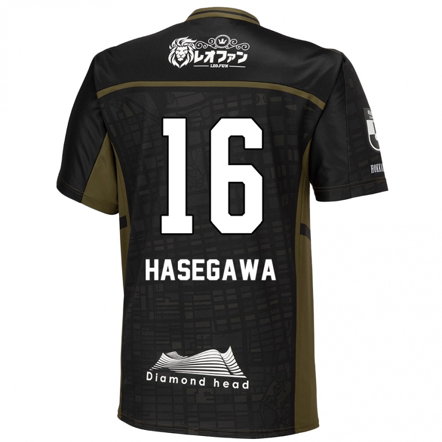 Férfi Labdarúgás Tatsuya Hasegawa #16 Fekete Zöld Idegenbeli Jersey 2024/25 Mez Póló Ing