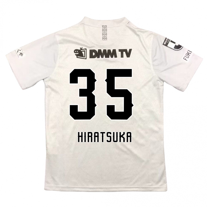 Férfi Labdarúgás Yuto Hiratsuka #35 Szürke Fekete Idegenbeli Jersey 2024/25 Mez Póló Ing