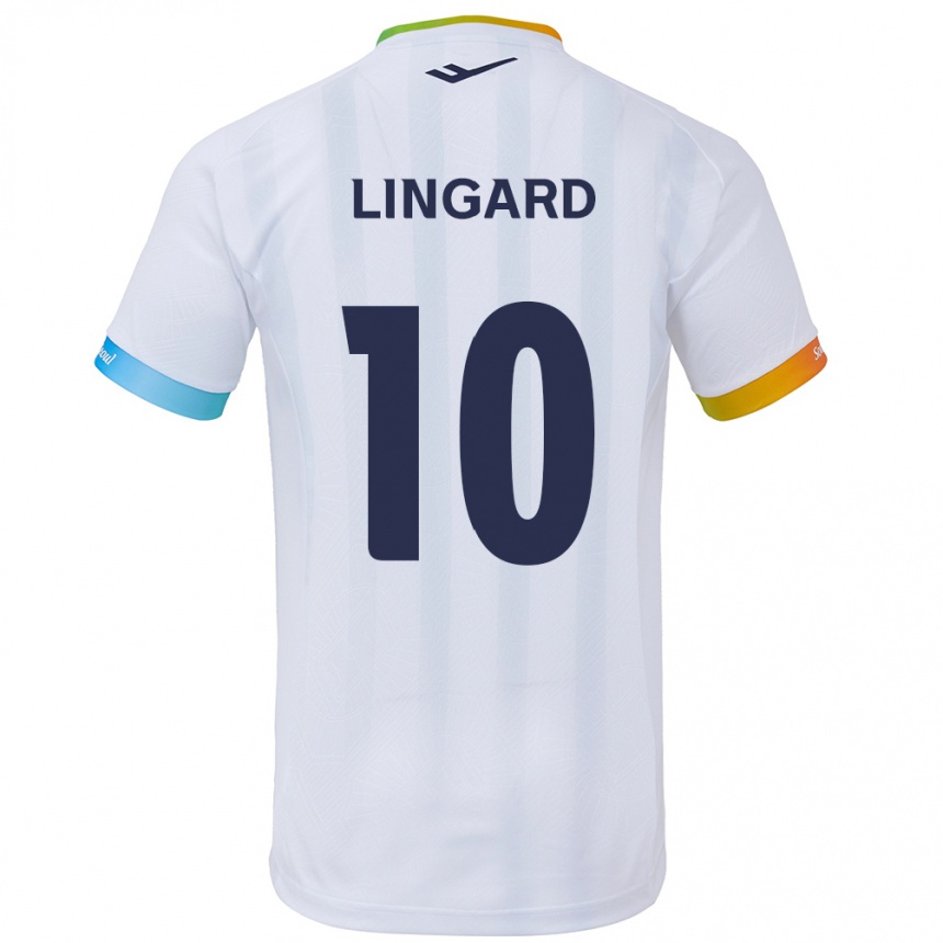 Férfi Labdarúgás Jesse Lingard #10 Fehér Kék Idegenbeli Jersey 2024/25 Mez Póló Ing