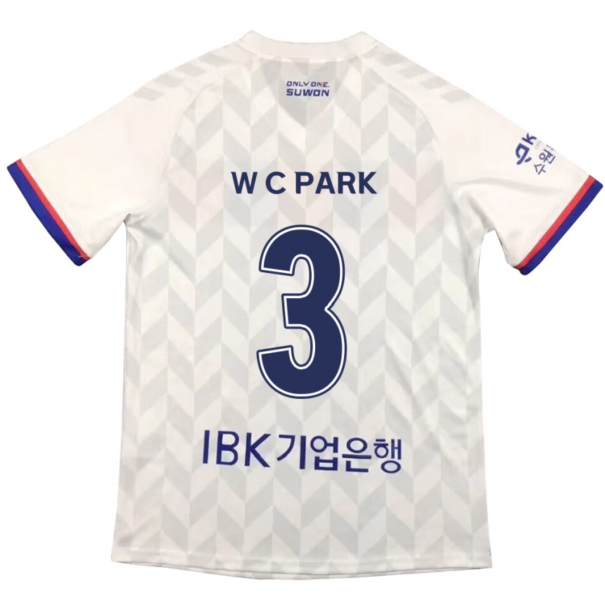 Férfi Labdarúgás Cheol-Woo Park #3 Fehér Kék Idegenbeli Jersey 2024/25 Mez Póló Ing