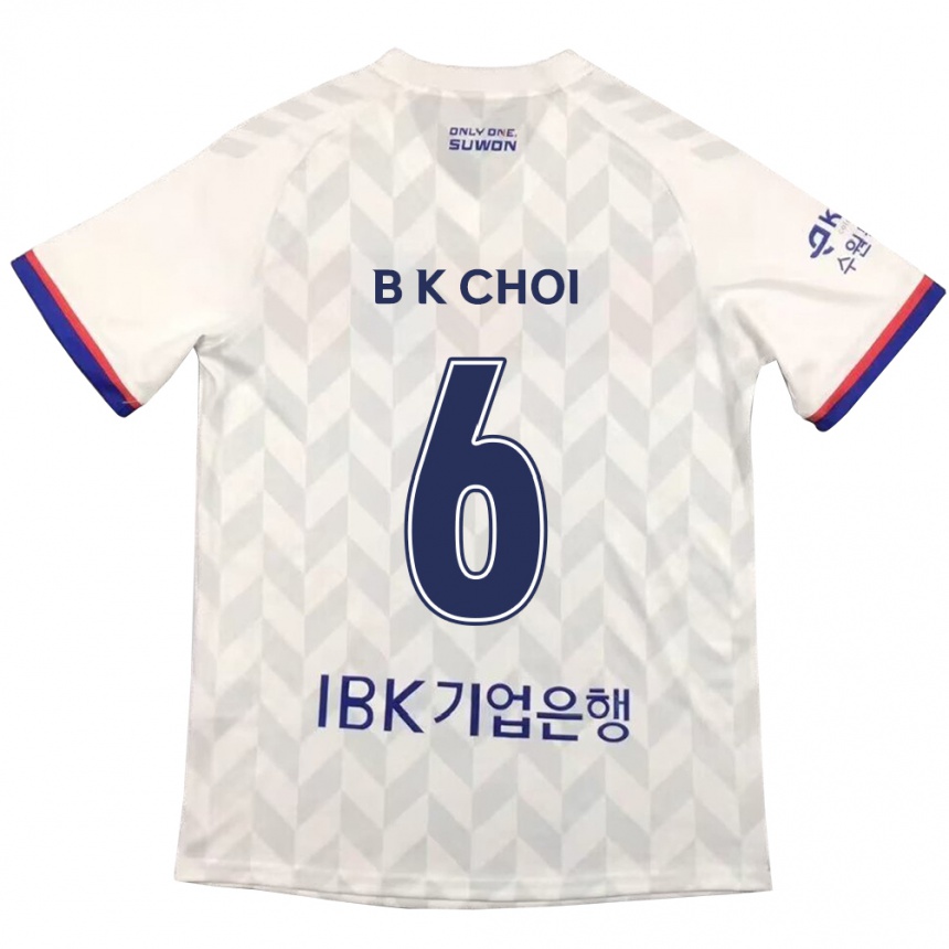 Férfi Labdarúgás Kyu-Baek Choi #6 Fehér Kék Idegenbeli Jersey 2024/25 Mez Póló Ing