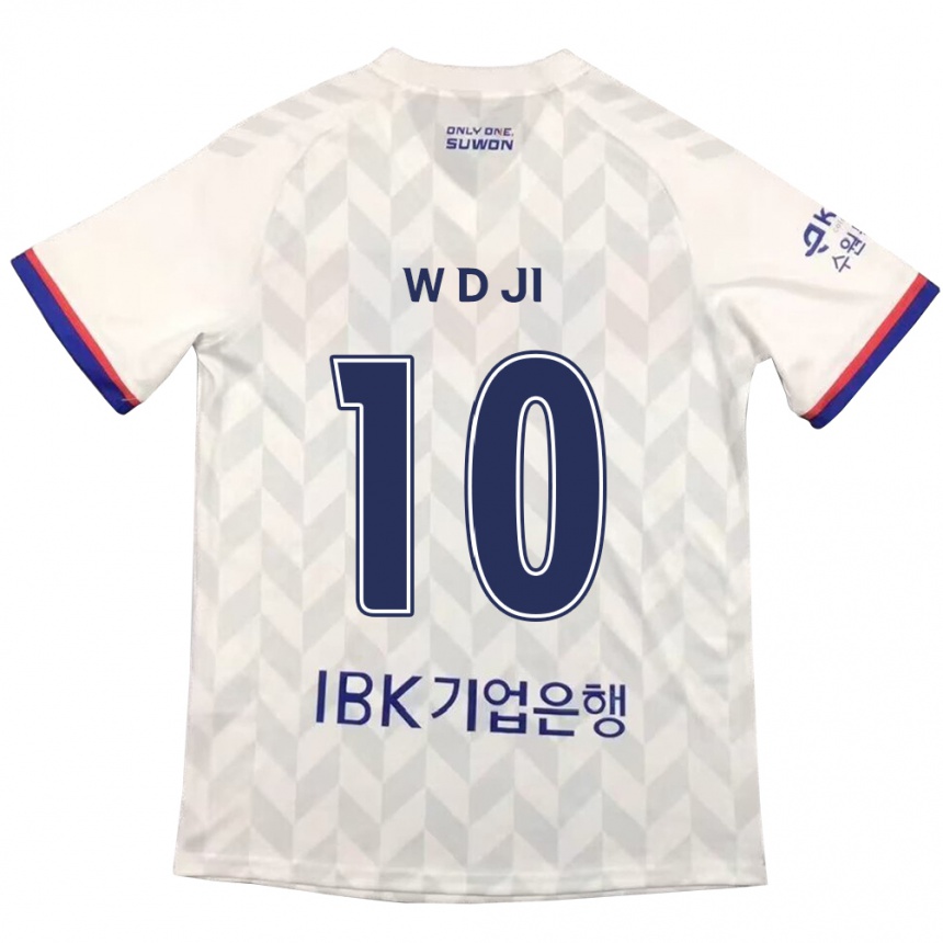 Férfi Labdarúgás Dong-Won Ji #10 Fehér Kék Idegenbeli Jersey 2024/25 Mez Póló Ing