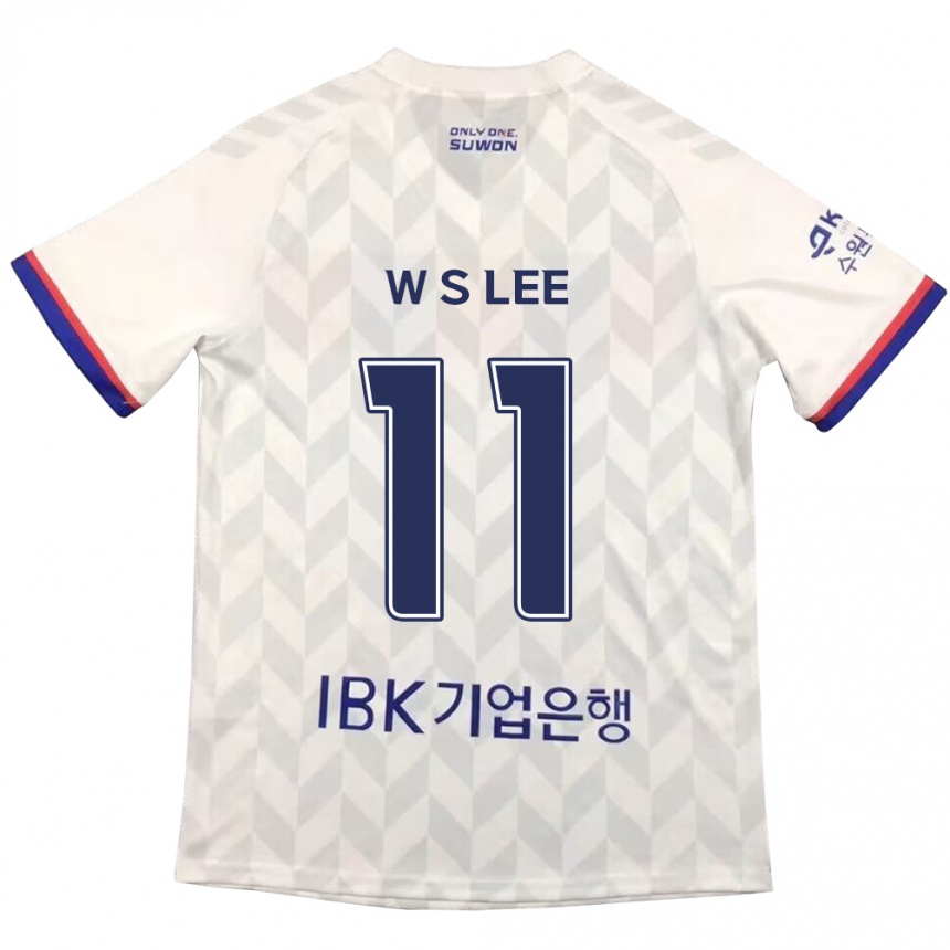 Férfi Labdarúgás Seung-Woo Lee #11 Fehér Kék Idegenbeli Jersey 2024/25 Mez Póló Ing