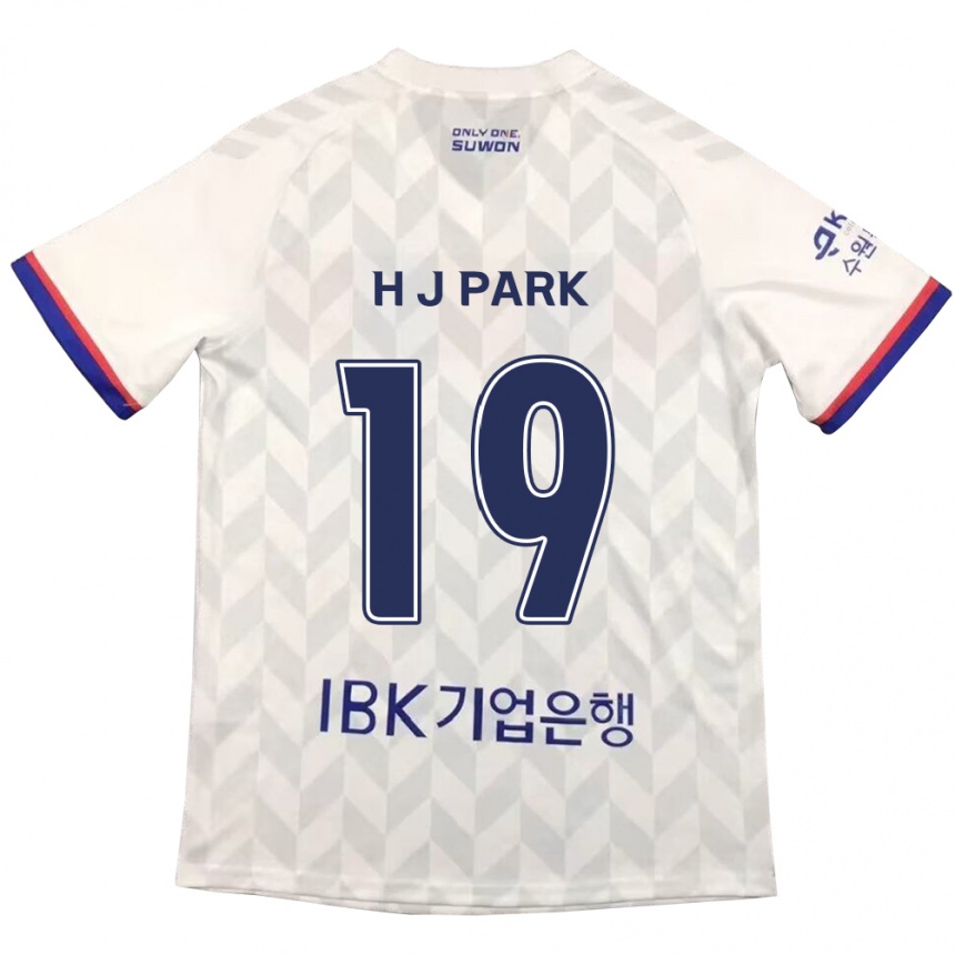 Férfi Labdarúgás Jun-Hui Park #19 Fehér Kék Idegenbeli Jersey 2024/25 Mez Póló Ing