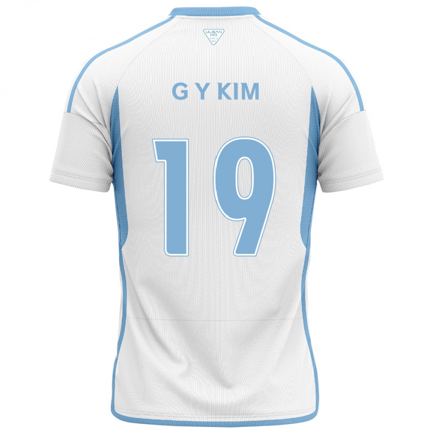 Férfi Labdarúgás Young-Gwon Kim #19 Fehér Kék Idegenbeli Jersey 2024/25 Mez Póló Ing