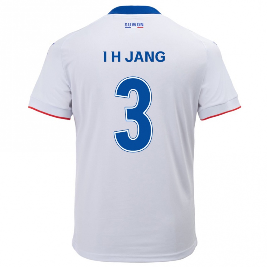 Férfi Labdarúgás Ho-Ik Jang #3 Fehér Kék Idegenbeli Jersey 2024/25 Mez Póló Ing