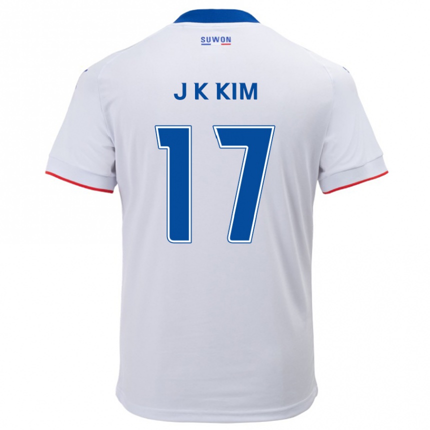 Férfi Labdarúgás Kyeong-Jung Kim #17 Fehér Kék Idegenbeli Jersey 2024/25 Mez Póló Ing