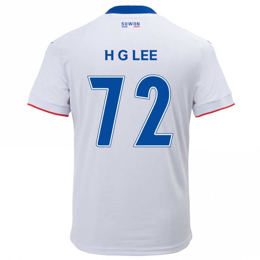 Férfi Labdarúgás Geon-Hee Lee #72 Fehér Kék Idegenbeli Jersey 2024/25 Mez Póló Ing