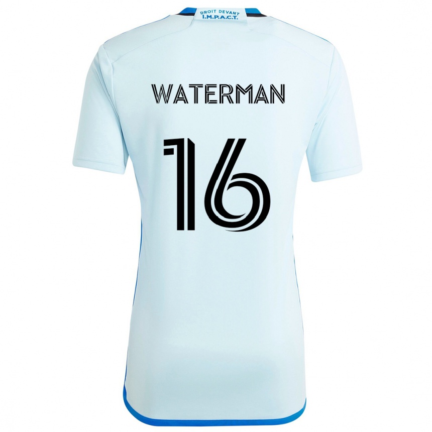 Férfi Labdarúgás Joel Waterman #16 Jégkék Idegenbeli Jersey 2024/25 Mez Póló Ing