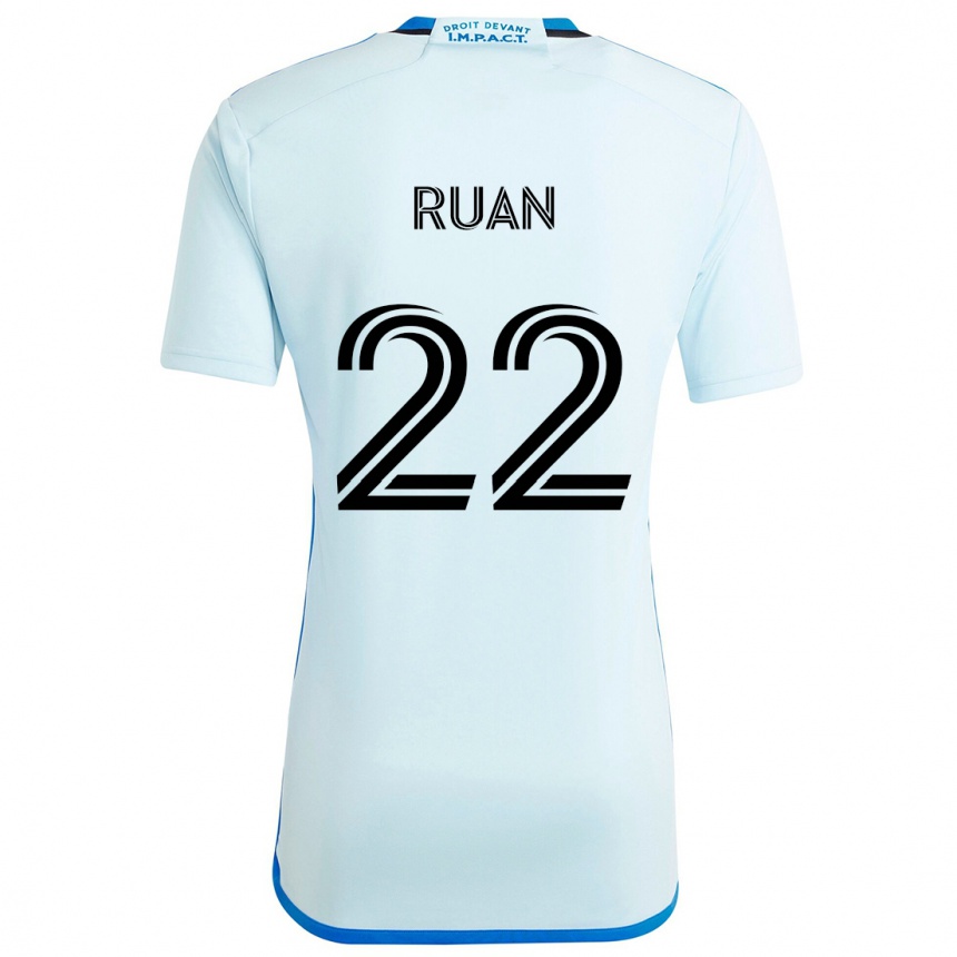 Férfi Labdarúgás Ruan #22 Jégkék Idegenbeli Jersey 2024/25 Mez Póló Ing