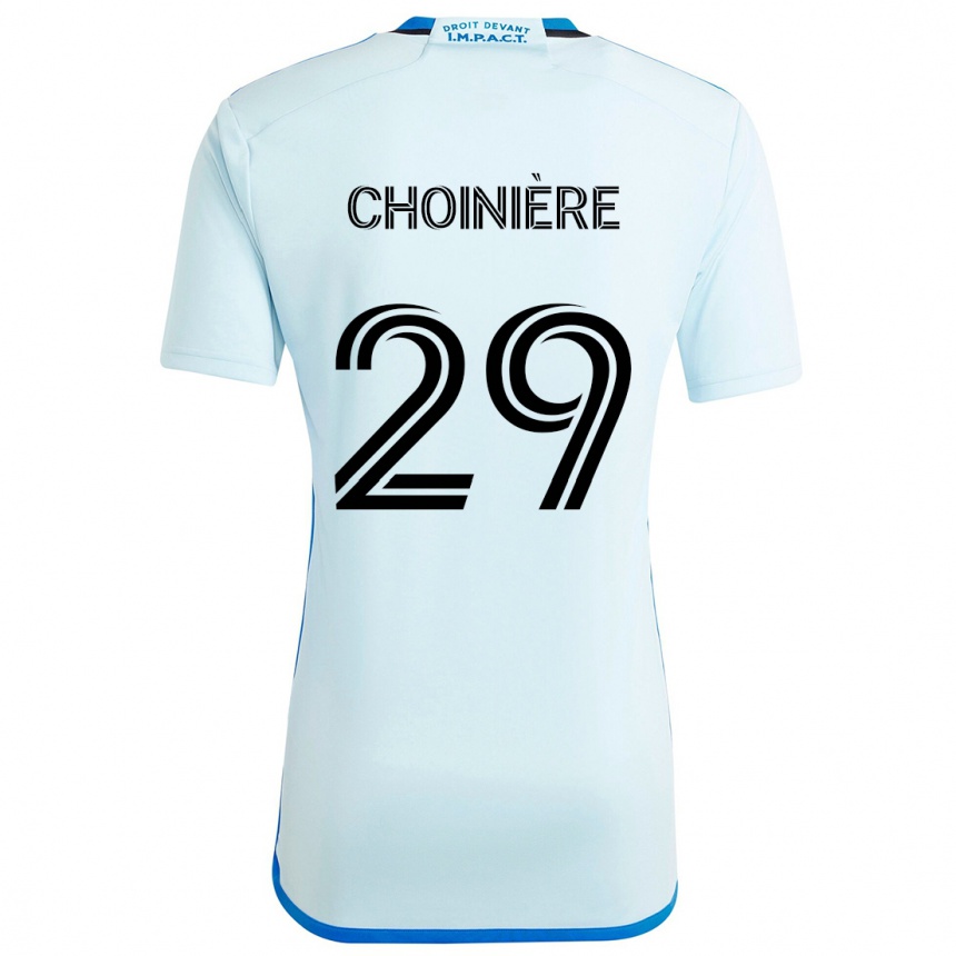 Férfi Labdarúgás Mathieu Choinière #29 Jégkék Idegenbeli Jersey 2024/25 Mez Póló Ing