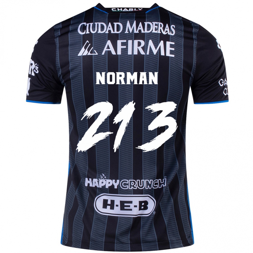 Férfi Labdarúgás Humberto Norman #213 Fehér Fekete Idegenbeli Jersey 2024/25 Mez Póló Ing