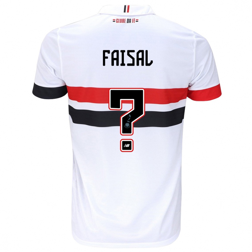 Női Labdarúgás King Faisal #0 Fehér Piros Fekete Hazai Jersey 2024/25 Mez Póló Ing