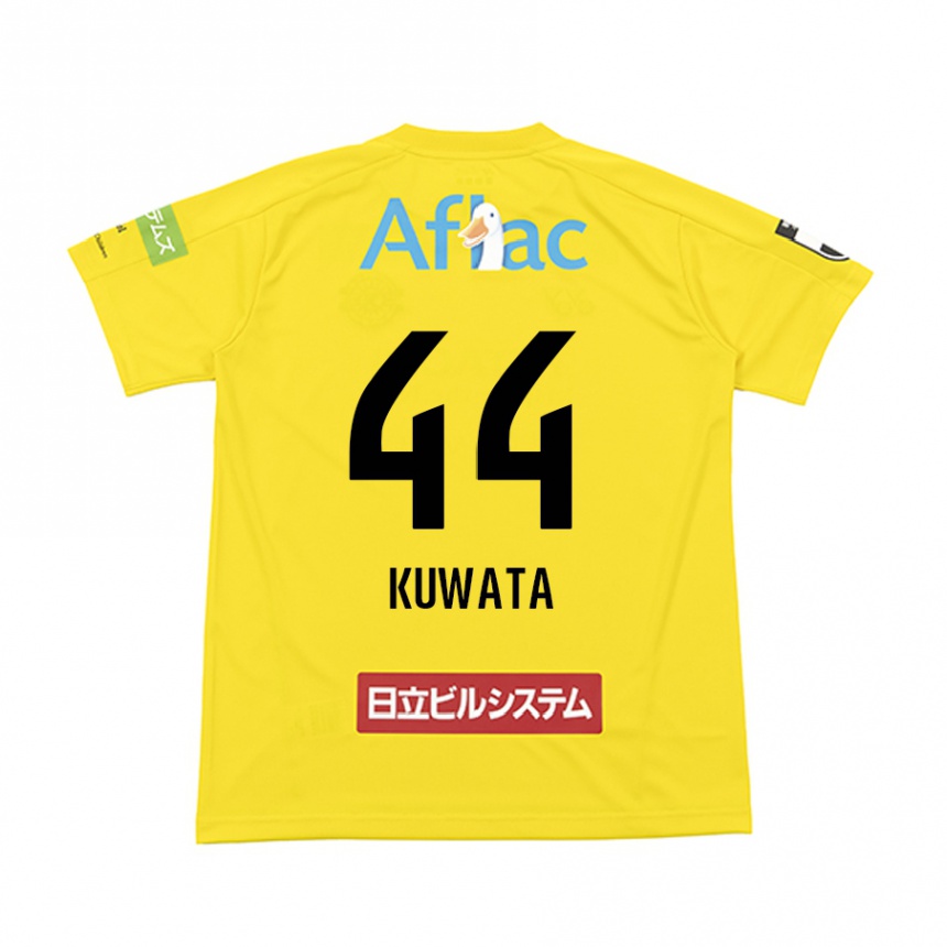 Női Labdarúgás Taisei Kuwata #44 Sárga Fekete Hazai Jersey 2024/25 Mez Póló Ing