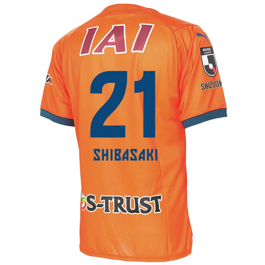 Női Labdarúgás Kaito Shibasaki #21 Orange Blue Hazai Jersey 2024/25 Mez Póló Ing