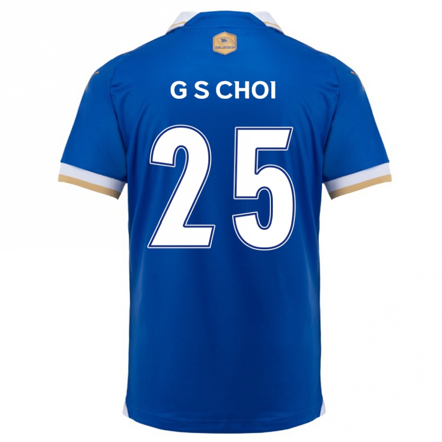 Női Labdarúgás Sung-Geun Choi #25 Kék Fehér Hazai Jersey 2024/25 Mez Póló Ing