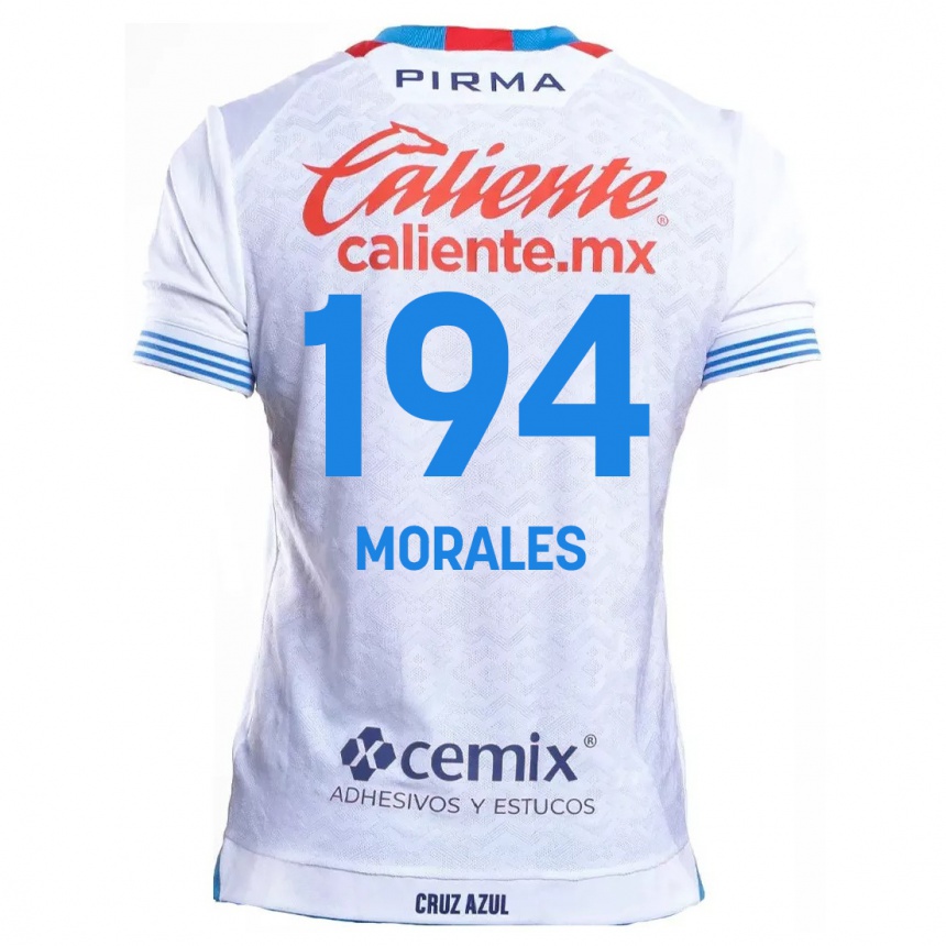 Női Labdarúgás Amaury Morales #194 Fehér Kék Idegenbeli Jersey 2024/25 Mez Póló Ing