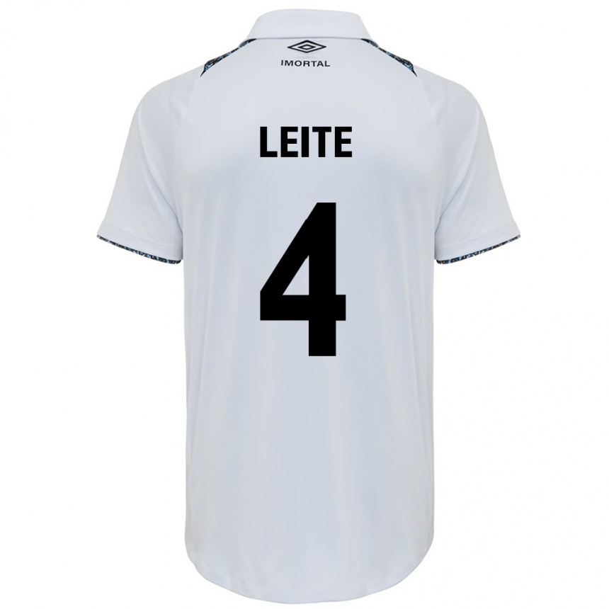 Női Labdarúgás Paulo Henrique Leite #4 Fehér Kék Idegenbeli Jersey 2024/25 Mez Póló Ing