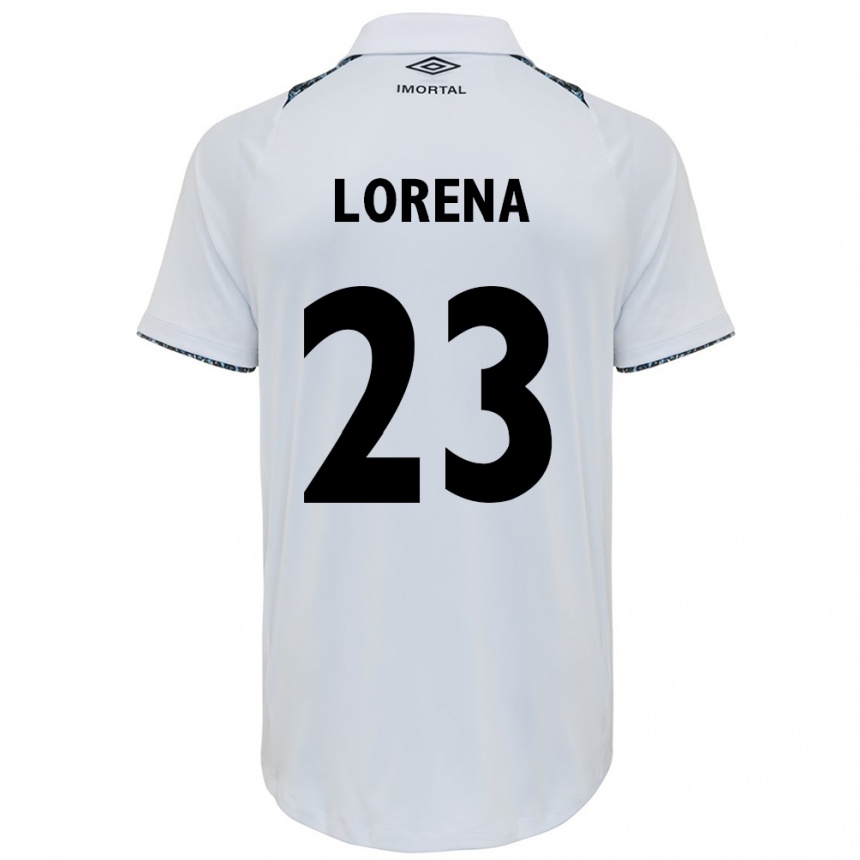 Női Labdarúgás Lorena #23 Fehér Kék Idegenbeli Jersey 2024/25 Mez Póló Ing