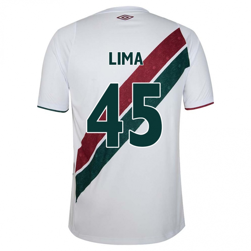 Női Labdarúgás Lima #45 Fehér Zöld Barna Idegenbeli Jersey 2024/25 Mez Póló Ing