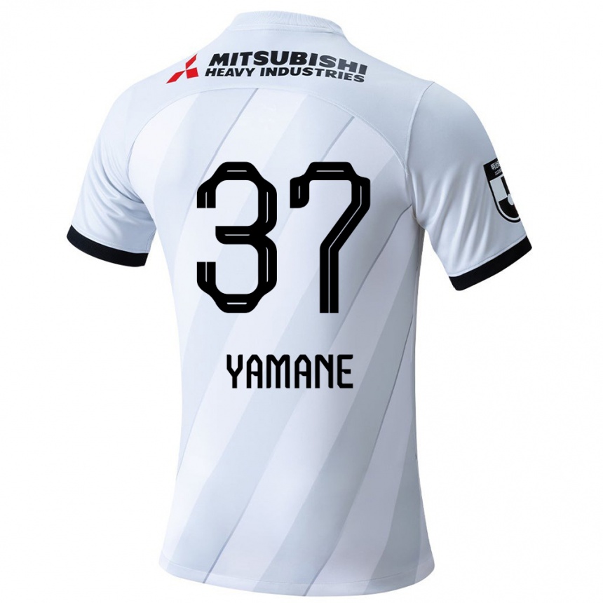 Női Labdarúgás Katsutoshi Yamane #37 Fehér Szürke Idegenbeli Jersey 2024/25 Mez Póló Ing