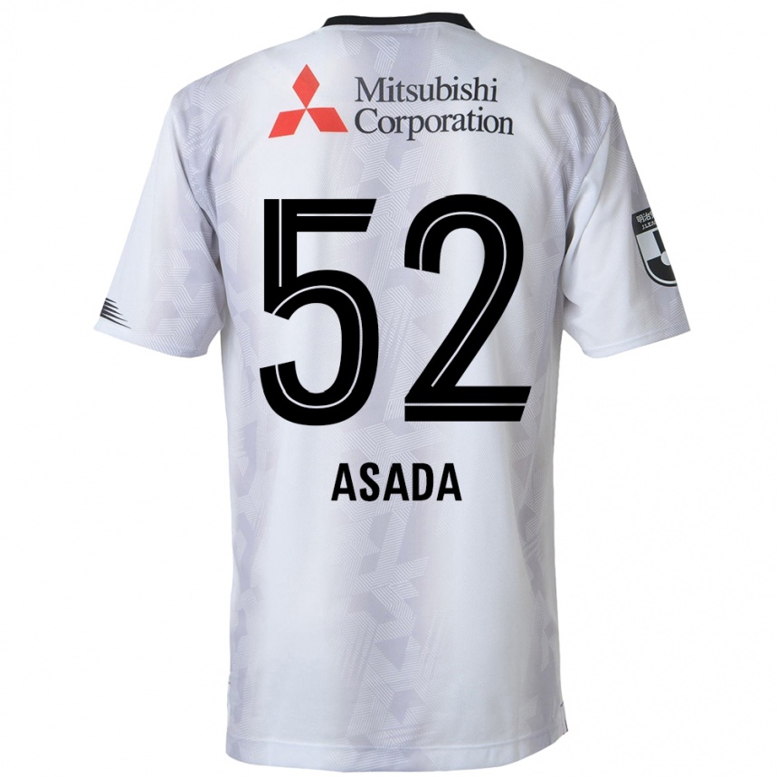 Női Labdarúgás Rui Asada #52 Fehér Fekete Idegenbeli Jersey 2024/25 Mez Póló Ing