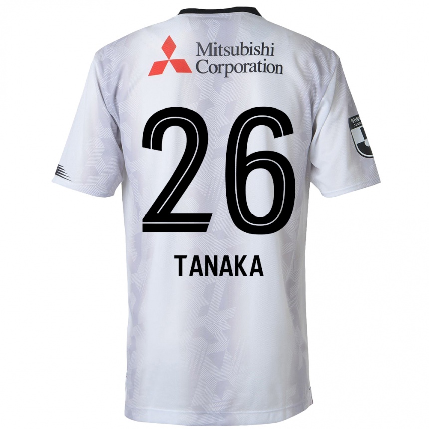 Női Labdarúgás Haruto Tanaka #26 Fehér Fekete Idegenbeli Jersey 2024/25 Mez Póló Ing