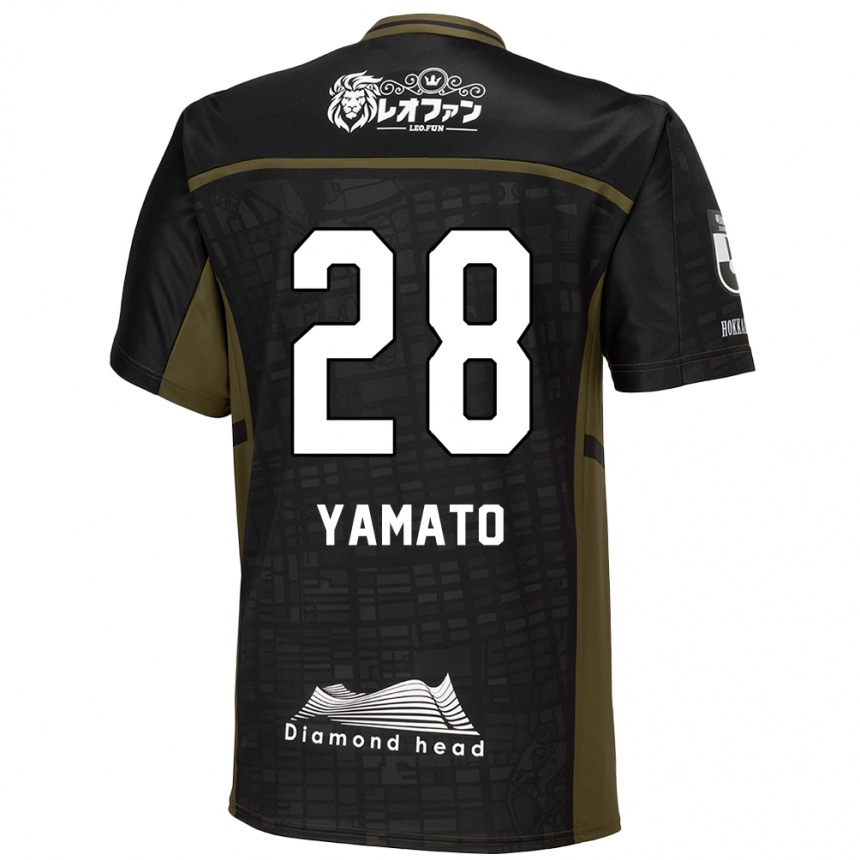 Női Labdarúgás Yamato Okada #28 Fekete Zöld Idegenbeli Jersey 2024/25 Mez Póló Ing