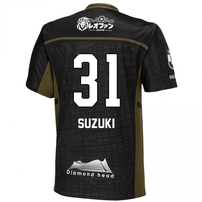 Női Labdarúgás Ryusei Suzuki #31 Fekete Zöld Idegenbeli Jersey 2024/25 Mez Póló Ing