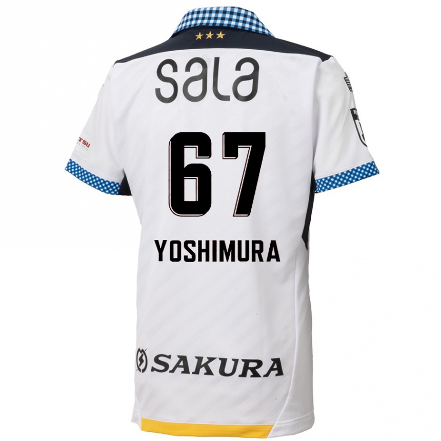 Női Labdarúgás Ryusei Yoshimura #67 Fehér Fekete Idegenbeli Jersey 2024/25 Mez Póló Ing