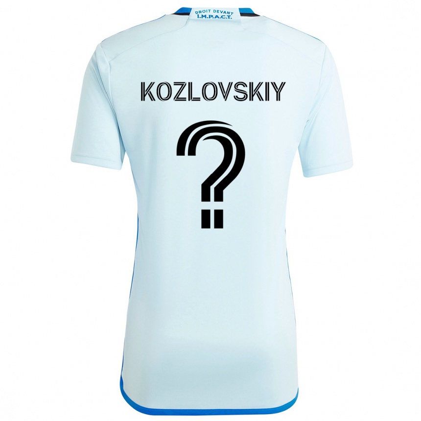 Női Labdarúgás Sergei Kozlovskiy #0 Jégkék Idegenbeli Jersey 2024/25 Mez Póló Ing