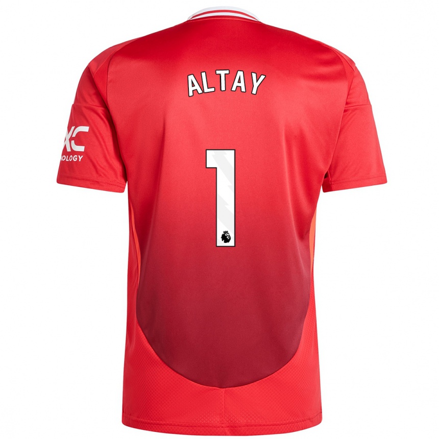 Gyermek Labdarúgás Altay Bayindir #1 Élénkpiros Hazai Jersey 2024/25 Mez Póló Ing