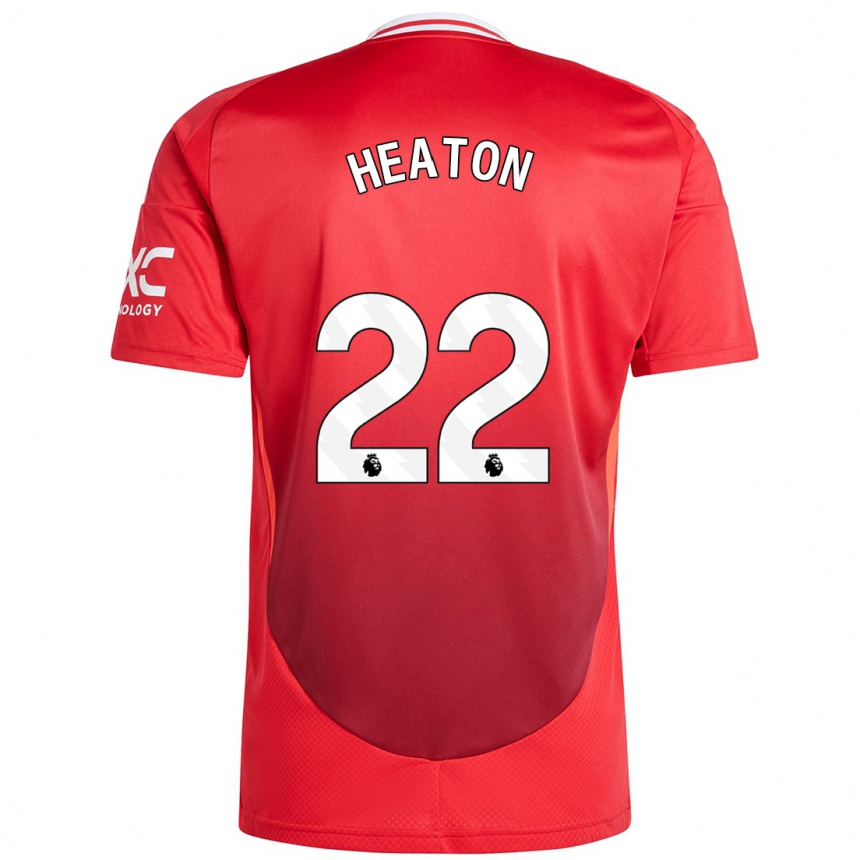 Gyermek Labdarúgás Tom Heaton #22 Élénkpiros Hazai Jersey 2024/25 Mez Póló Ing