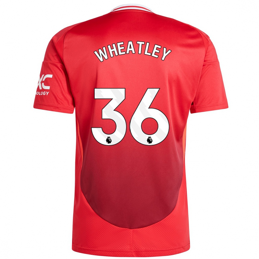 Gyermek Labdarúgás Ethan Wheatley #36 Élénkpiros Hazai Jersey 2024/25 Mez Póló Ing