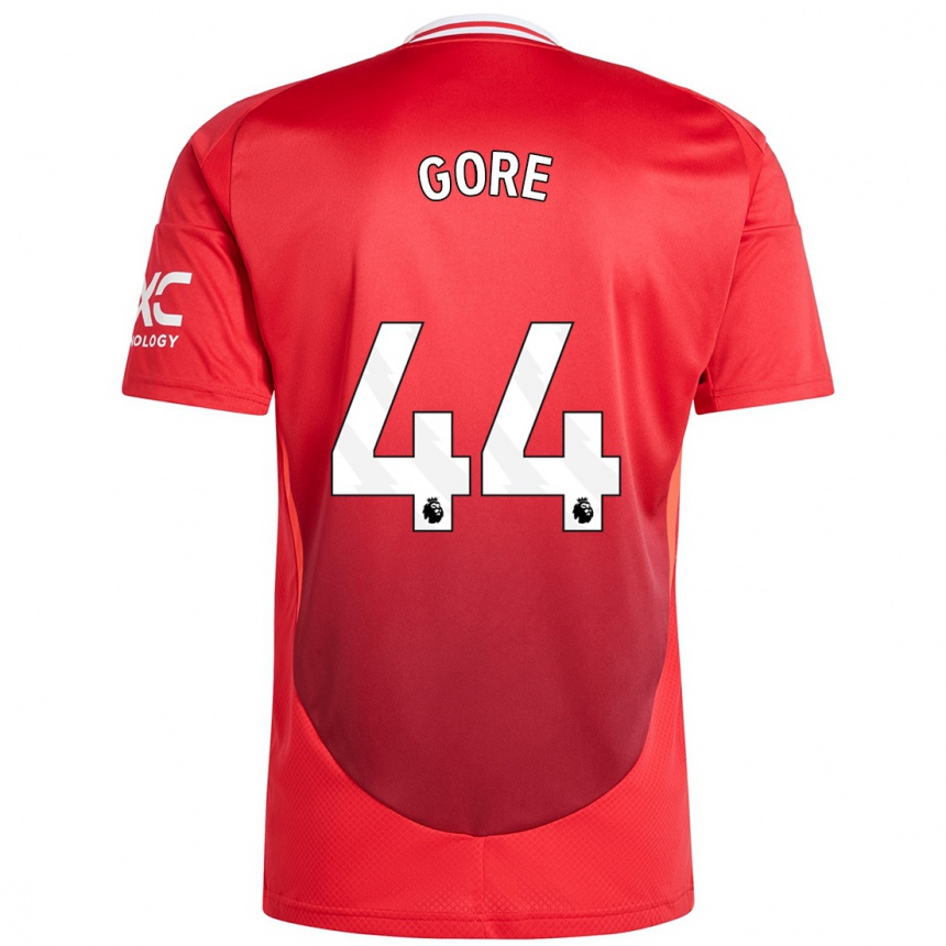 Gyermek Labdarúgás Daniel Gore #44 Élénkpiros Hazai Jersey 2024/25 Mez Póló Ing