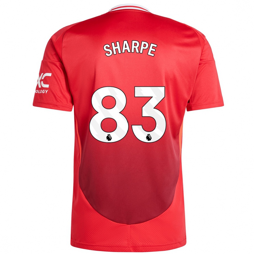 Gyermek Labdarúgás Malachi Sharpe #83 Élénkpiros Hazai Jersey 2024/25 Mez Póló Ing