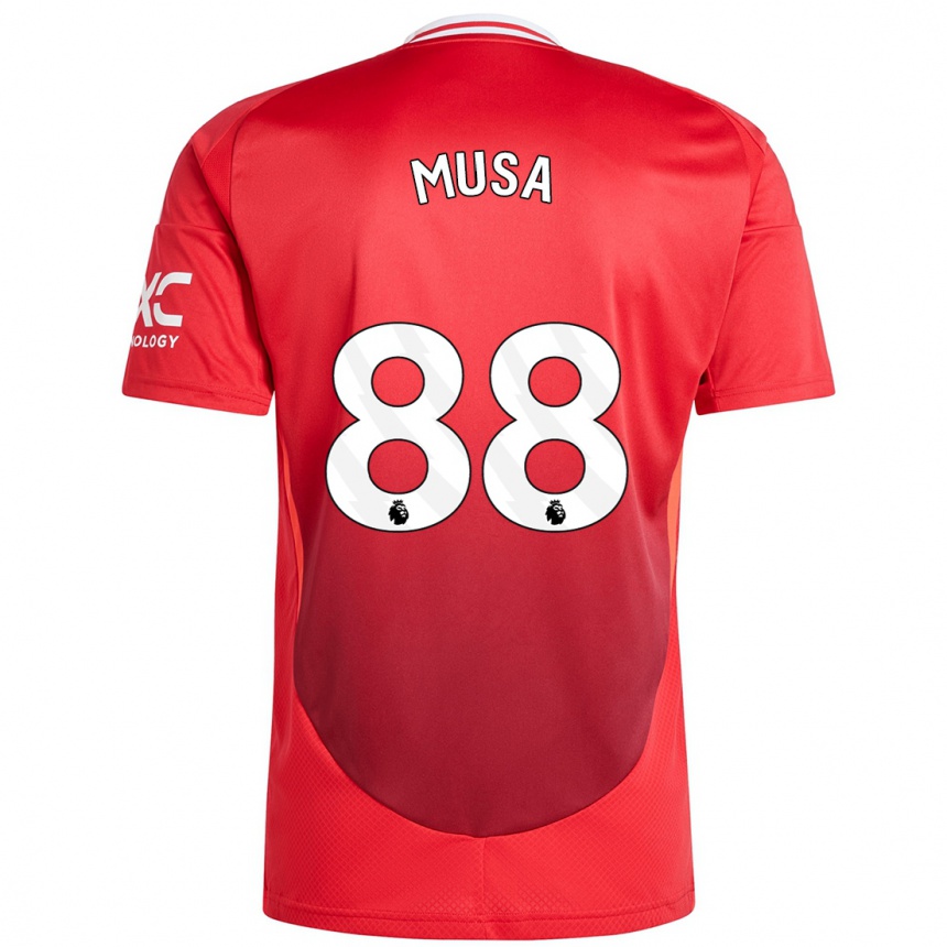 Gyermek Labdarúgás Victor Musa #88 Élénkpiros Hazai Jersey 2024/25 Mez Póló Ing