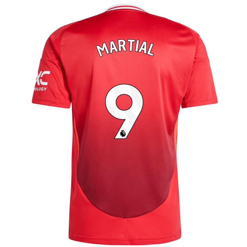 Gyermek Labdarúgás Anthony Martial #9 Élénkpiros Hazai Jersey 2024/25 Mez Póló Ing