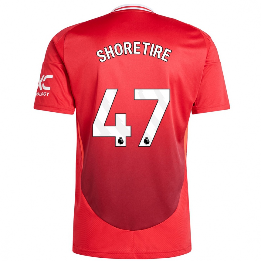 Gyermek Labdarúgás Shola Shoretire #47 Élénkpiros Hazai Jersey 2024/25 Mez Póló Ing