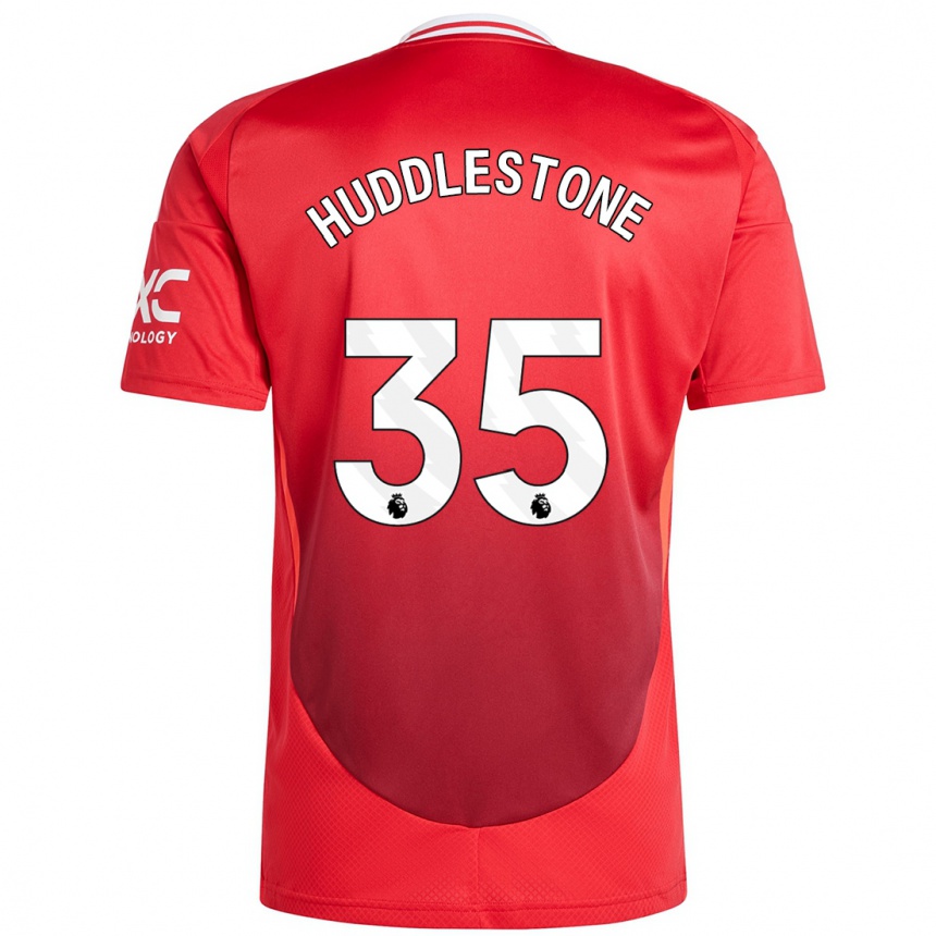 Gyermek Labdarúgás Tom Huddlestone #35 Élénkpiros Hazai Jersey 2024/25 Mez Póló Ing