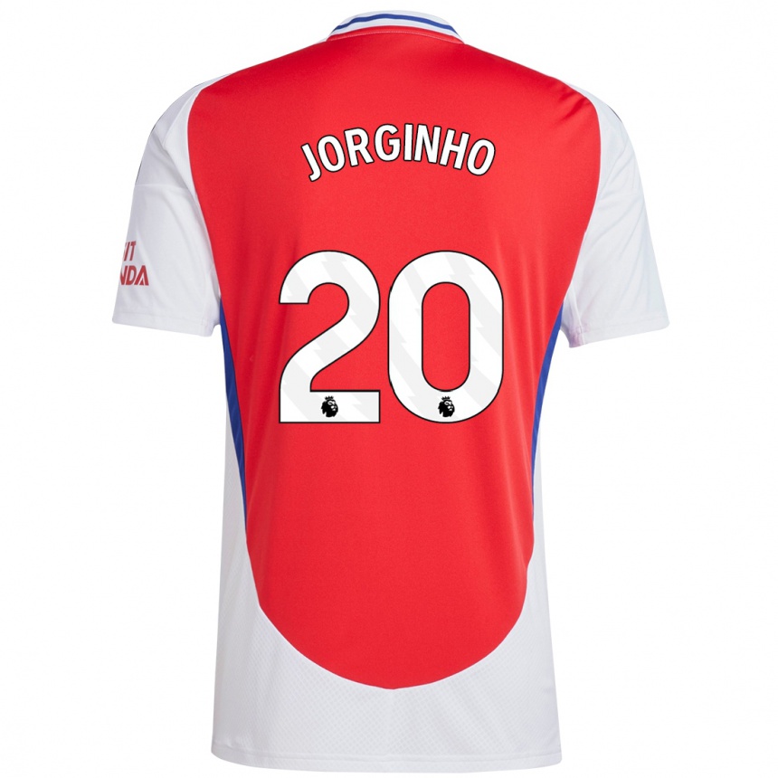 Gyermek Labdarúgás Jorginho #20 Piros Fehér Hazai Jersey 2024/25 Mez Póló Ing