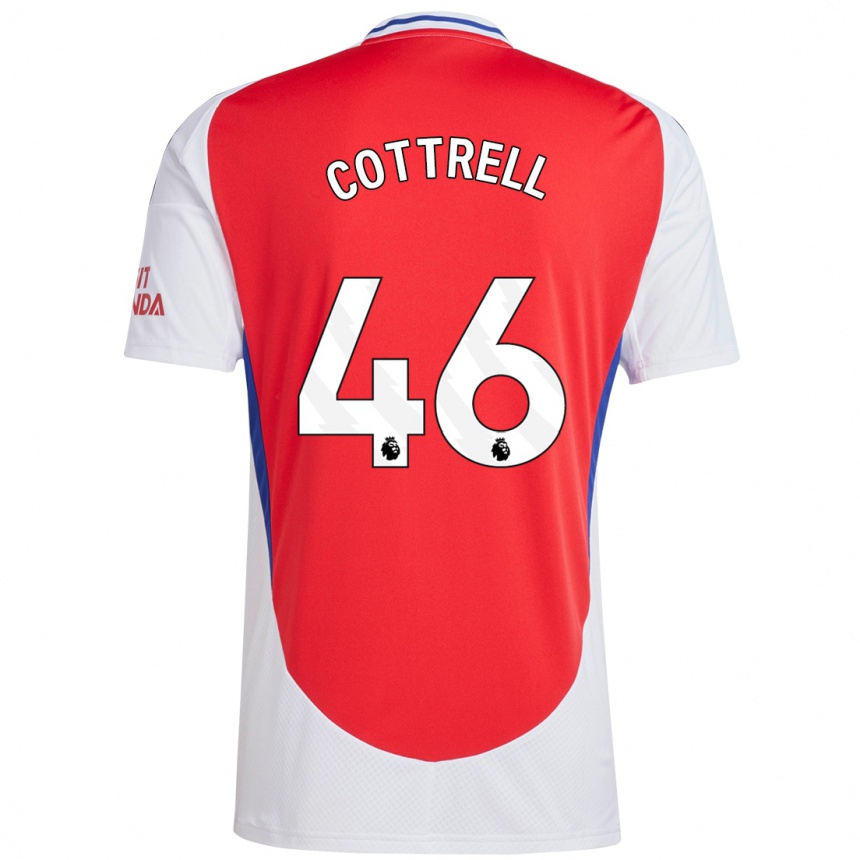 Gyermek Labdarúgás Ben Cottrell #46 Piros Fehér Hazai Jersey 2024/25 Mez Póló Ing