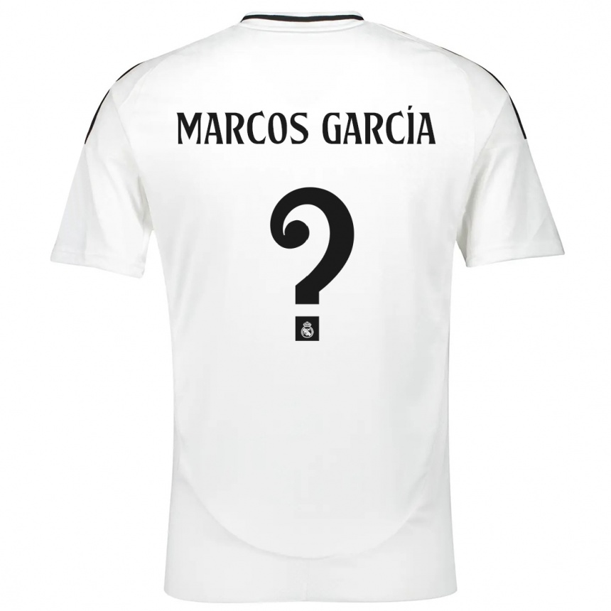 Gyermek Labdarúgás Marcos García #0 Fehér Hazai Jersey 2024/25 Mez Póló Ing