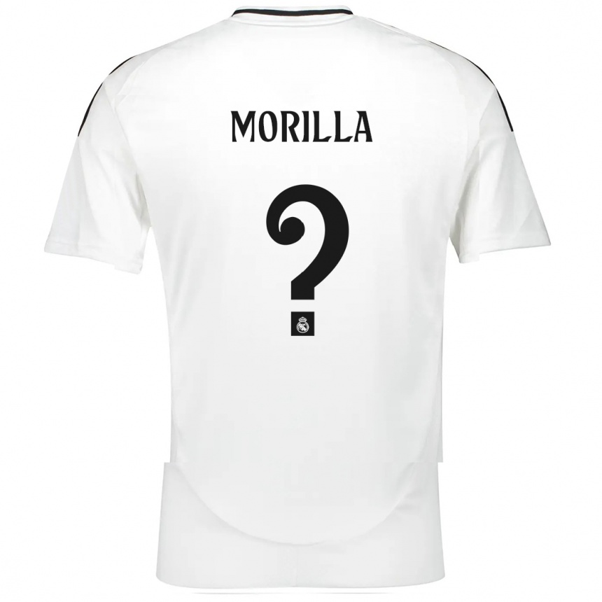 Gyermek Labdarúgás Jairo Morilla #0 Fehér Hazai Jersey 2024/25 Mez Póló Ing