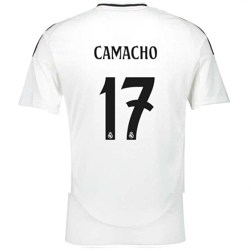 Gyermek Labdarúgás Carla Camacho #17 Fehér Hazai Jersey 2024/25 Mez Póló Ing