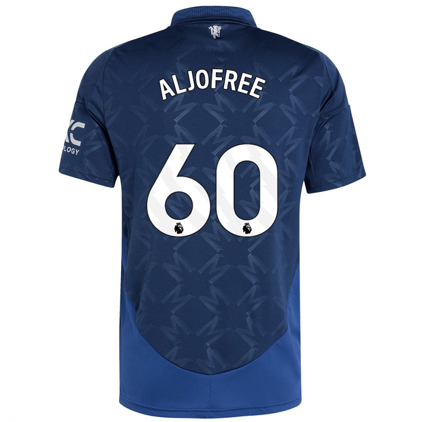 Gyermek Labdarúgás Sonny Aljofree #60 Indigó Idegenbeli Jersey 2024/25 Mez Póló Ing