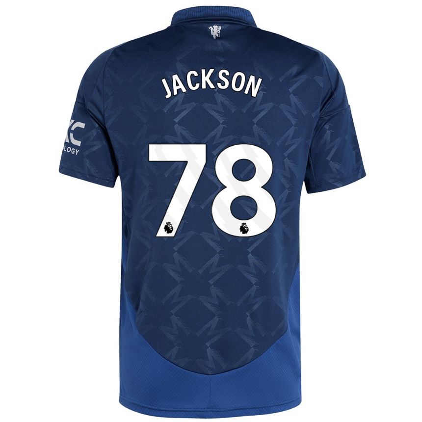 Gyermek Labdarúgás Louis Jackson #78 Indigó Idegenbeli Jersey 2024/25 Mez Póló Ing