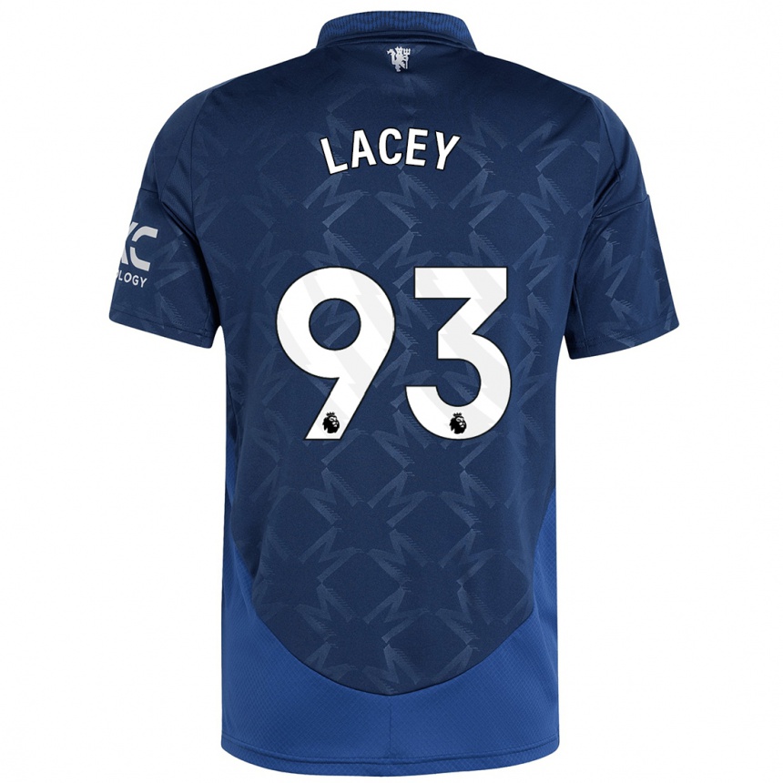 Gyermek Labdarúgás Shea Lacey #93 Indigó Idegenbeli Jersey 2024/25 Mez Póló Ing