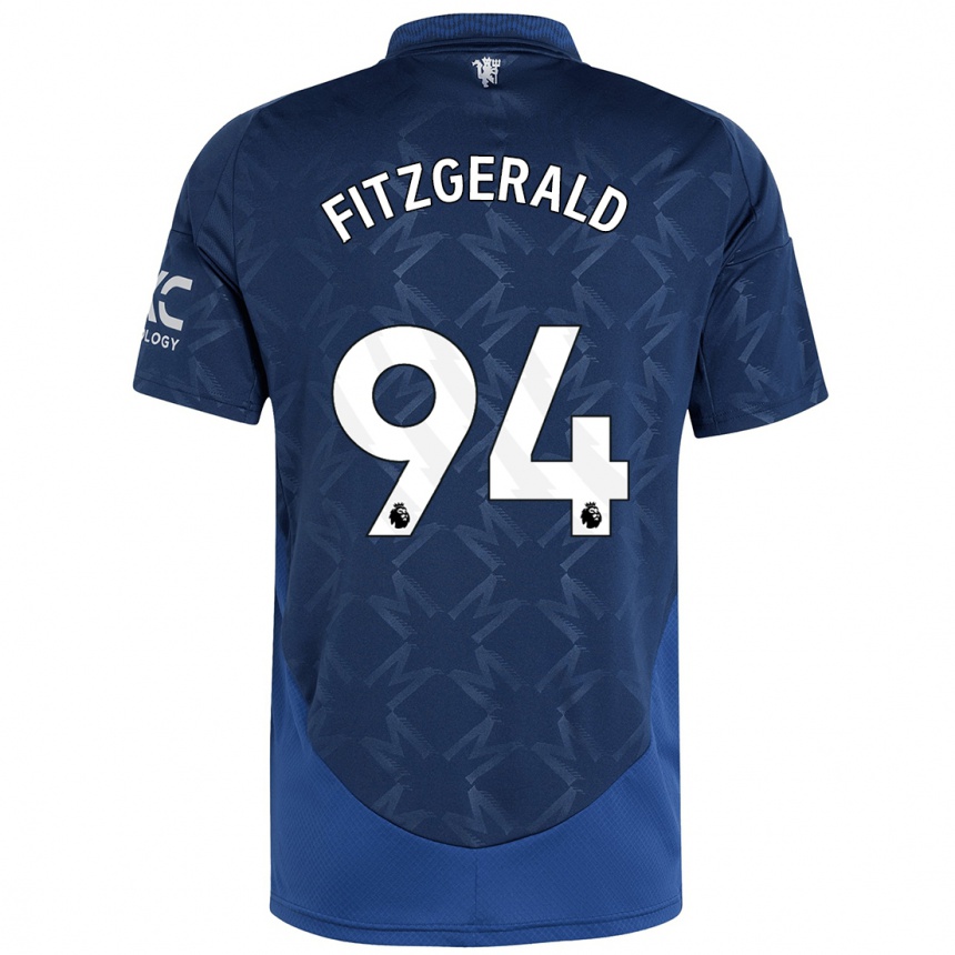 Gyermek Labdarúgás Jayce Fitzgerald #94 Indigó Idegenbeli Jersey 2024/25 Mez Póló Ing